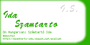 ida szamtarto business card